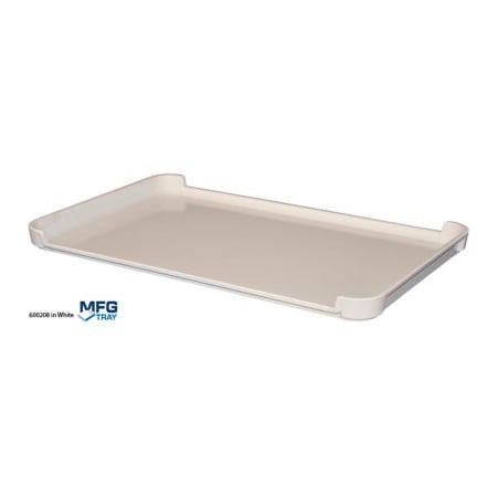 Mfg Tray Molded Fiberglass Stackable Conveyor/Assembly Tray 600208 -23-7/8"L x 14-7/8"W x 1-3/8"H, White 6002085269